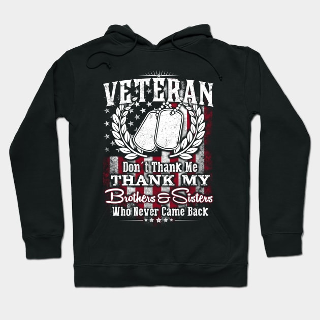 Thank our Veteran brother and sisters Hoodie by Andreeastore  